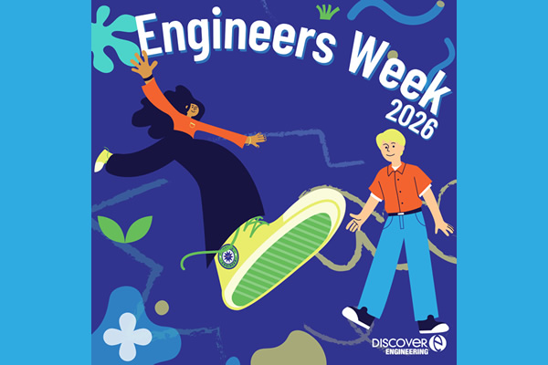 Poster for Engineers Week 2026 featuring young people